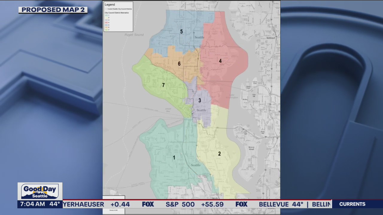 Seattle is redistricting the City Council, holding a meeting to discuss proposed maps