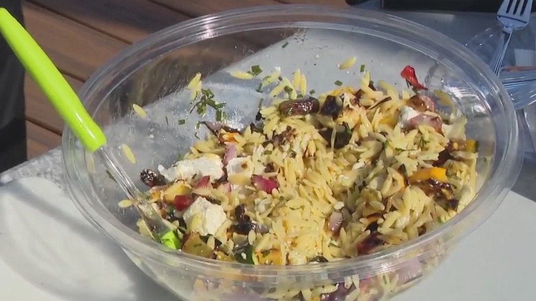 Fustini's Oils & Vinegars Prepares a Veggie Orzo Pasta Salad