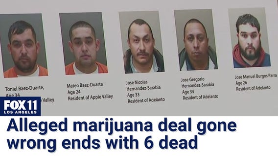 5 arrested after 6 dead in California desert