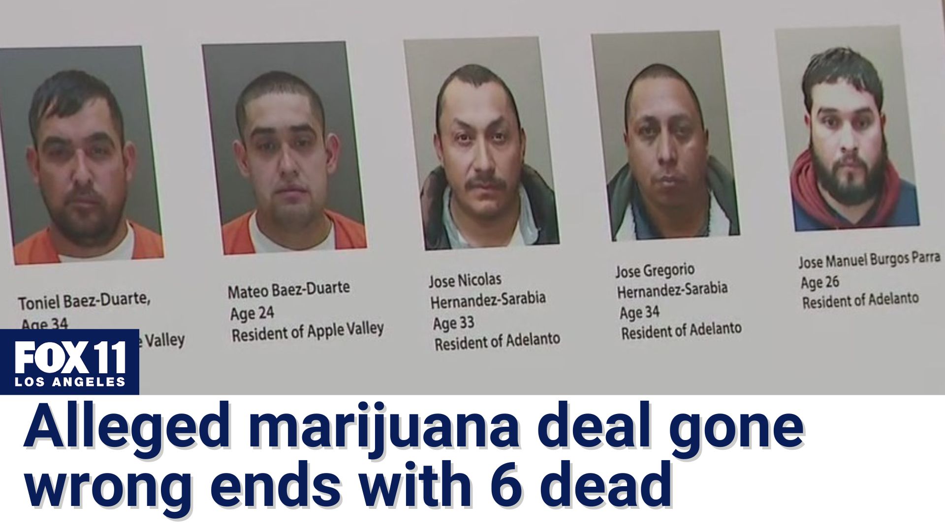 5 arrested after 6 dead in California desert