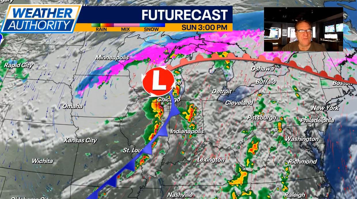 Chicago weather: Severe storms, tornado risk, and possible snow on Sunday