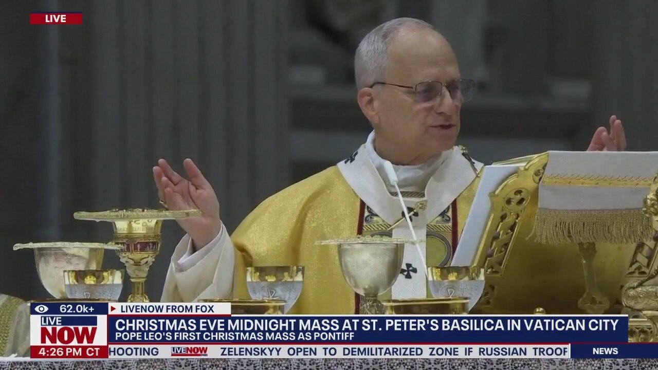 Pope Leo’s first Christmas Eve Mass in Vatican City