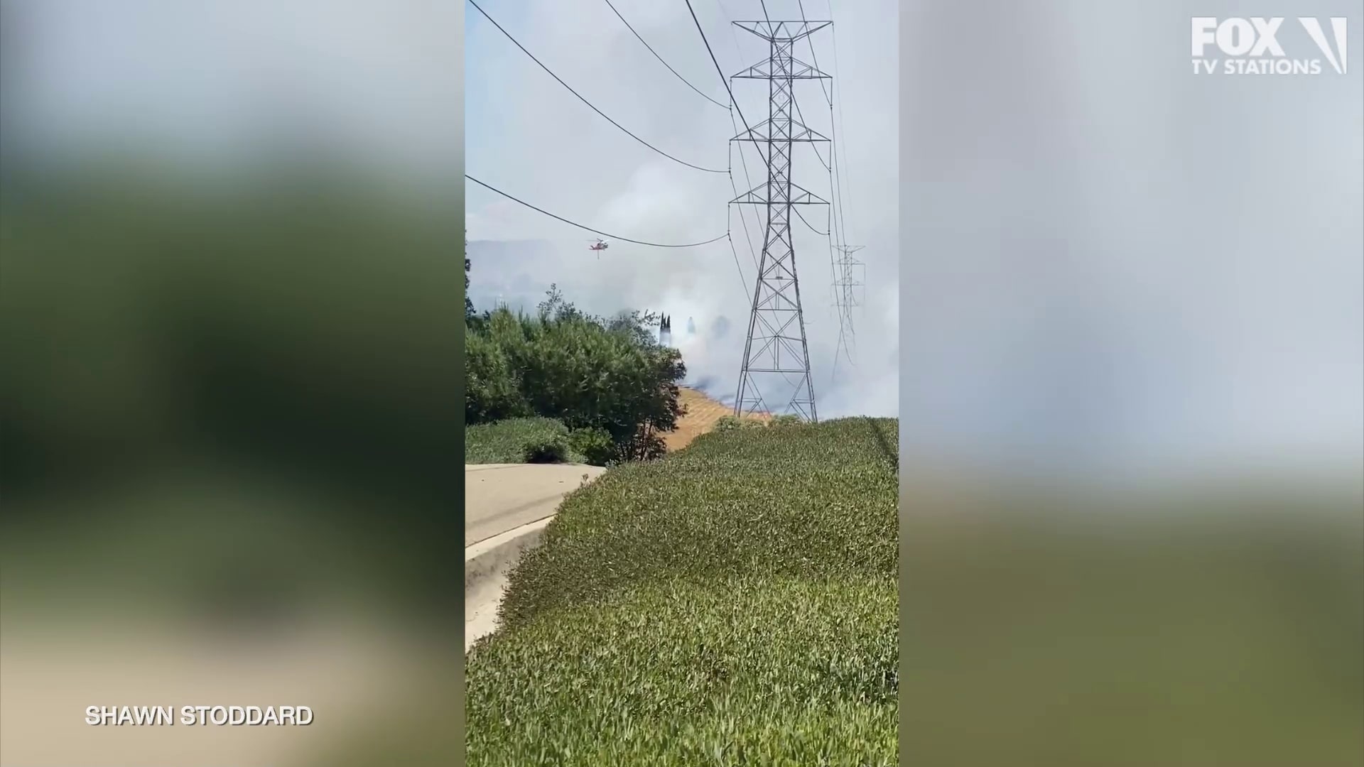 Heavy smoke shown in Sylmar as crews battle brush fire