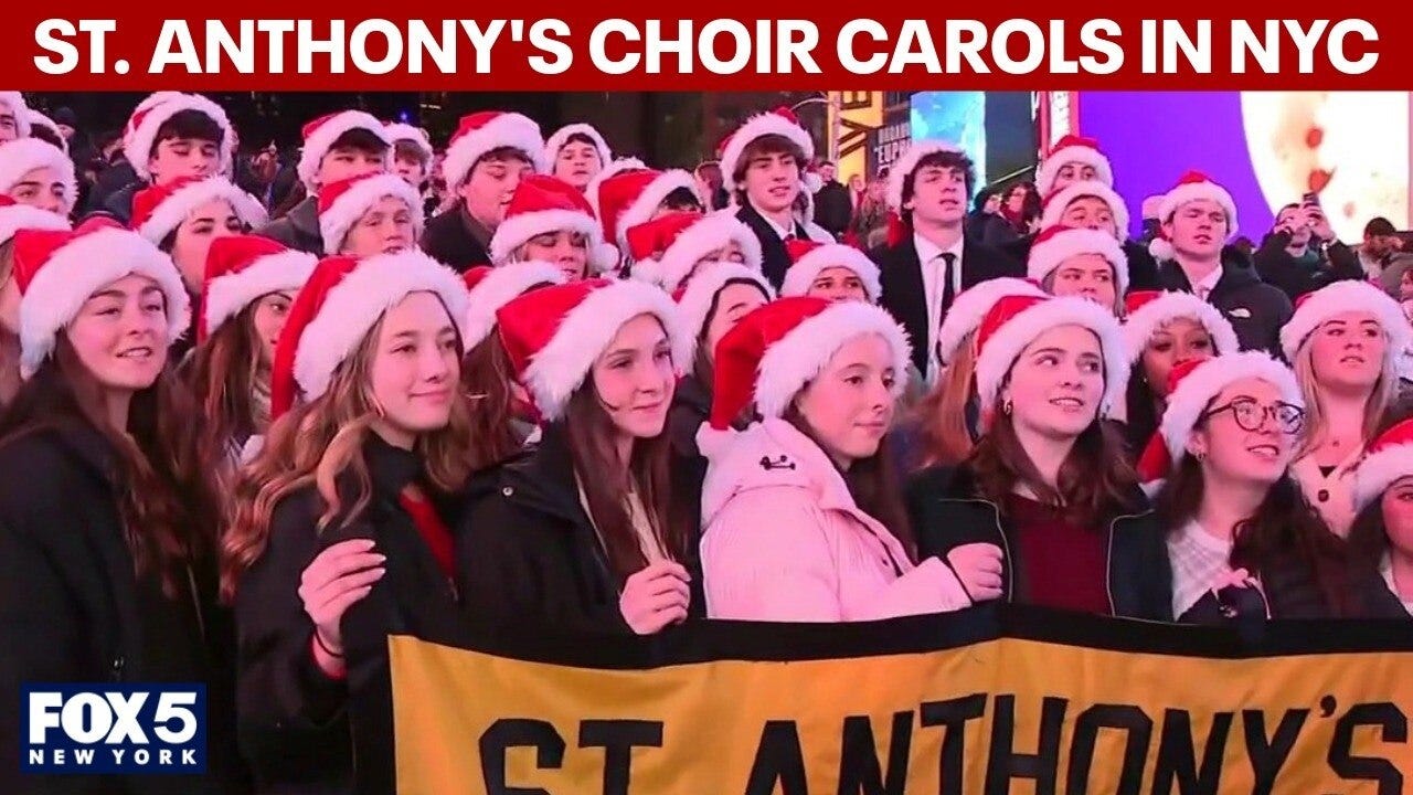 St. Anthony's choir carols in NYC