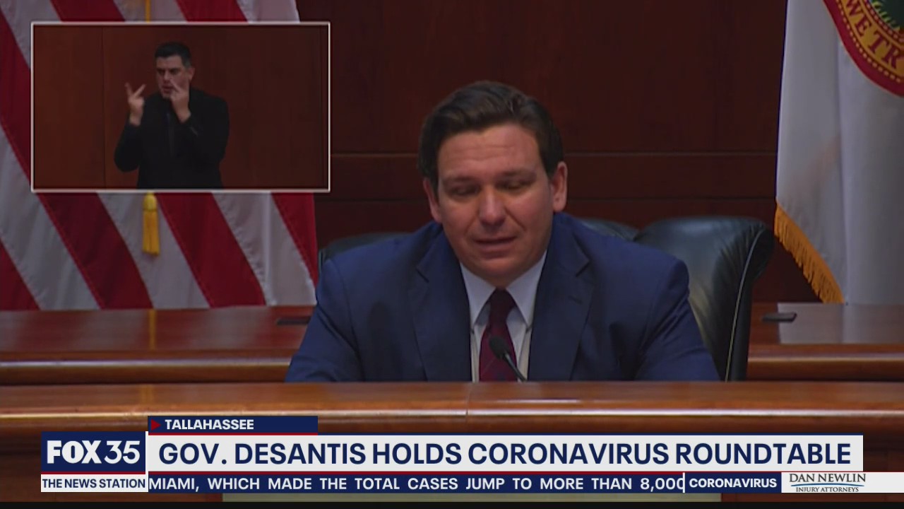 DeSantis holds coronavirus roundtable