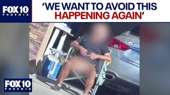 Neighbor spotted naked below the waist in driveway