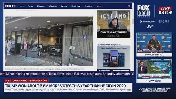 Car rams into Bellevue business Saturday afternoon