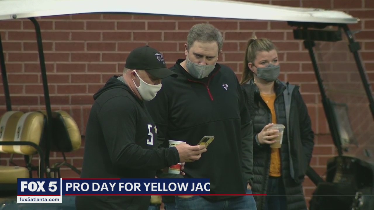 Falcons head coach attends Georgia Tech Pro Day