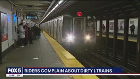 NYC subway riders complain about dirty L trains