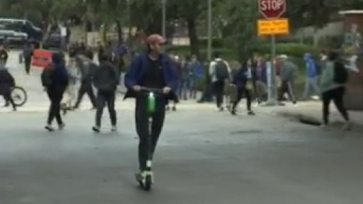 600 scooters impounded for parking violations during one month on UT campus