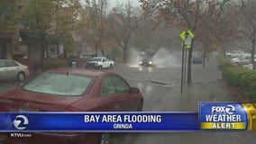 Localized flooding in portions of the East Bay as rainstorm hits