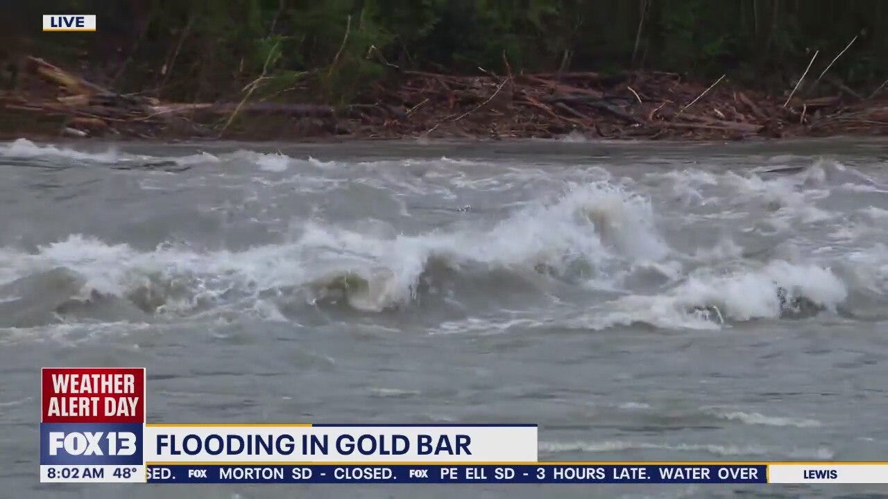 Tracking the flooding in Gold Bar, WA