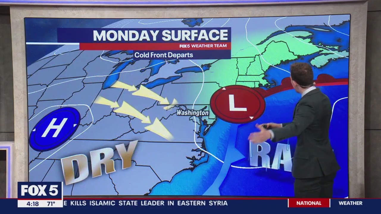 FOX 5 Weather forecast for Monday, July 10