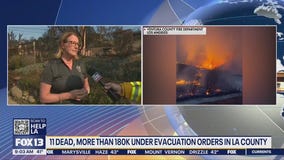 More evacuations for LA wildfires, death toll expected to rise