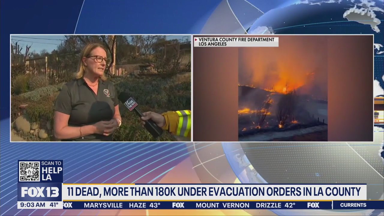 More evacuations for LA wildfires, death toll expected to rise