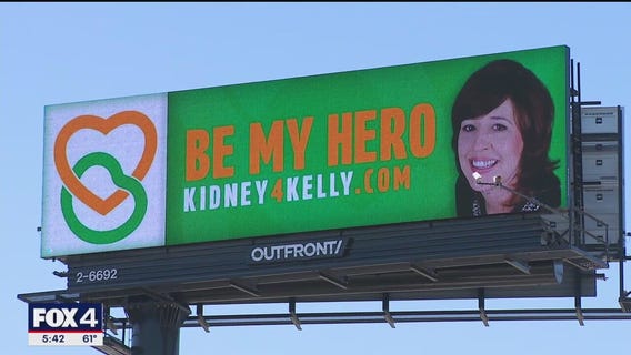 Woman buys billboard ads to find kidney donor