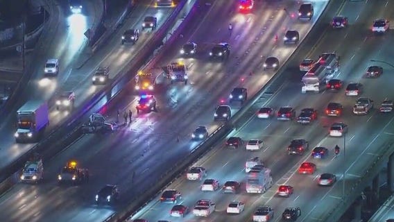 1 killed, 3 critically injured in 10 Freeway crash