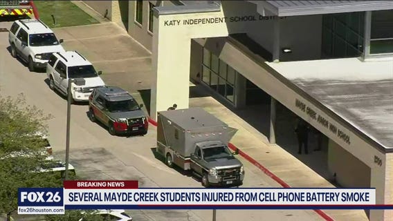 Mayde Creek Jr. High students treated for smoke inhalation after phone battery begins smoking