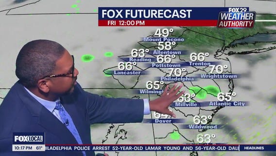 Weather Authority: 10 p.m. Thursday forecast