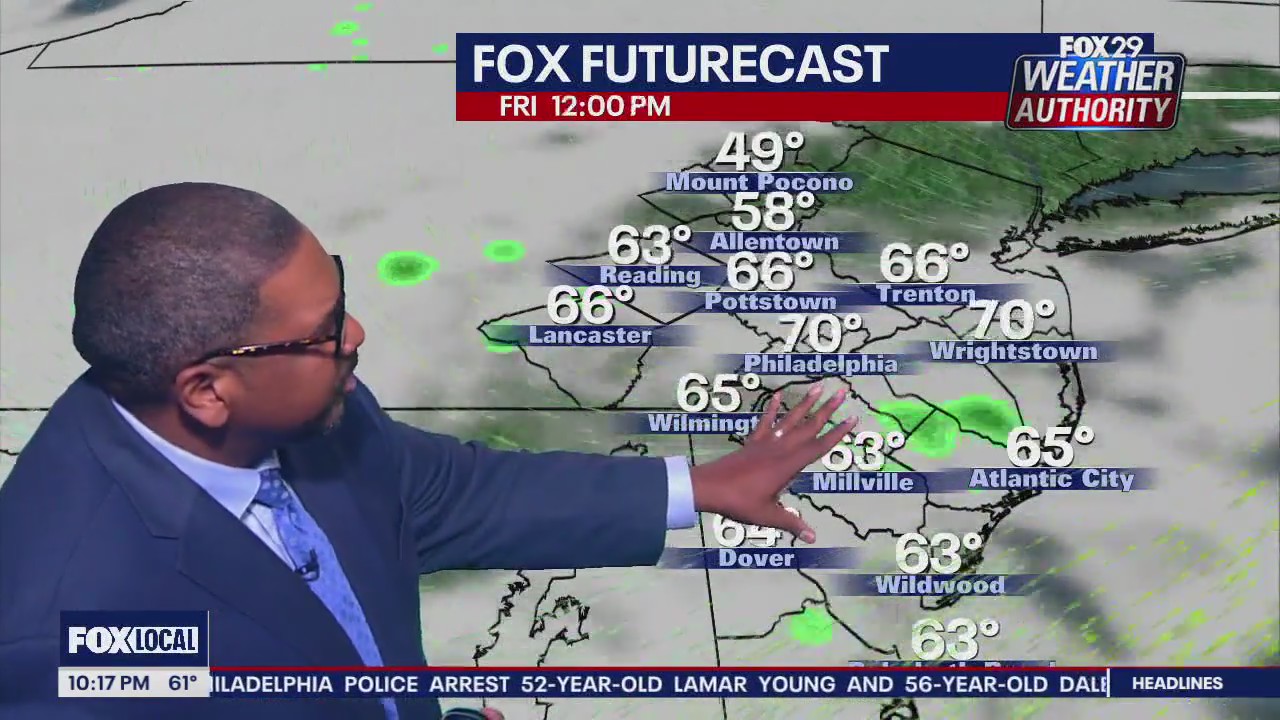 Weather Authority: 10 p.m. Thursday forecast