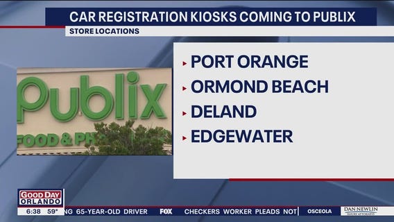Vehicle registration renewal kiosks coming to Publix