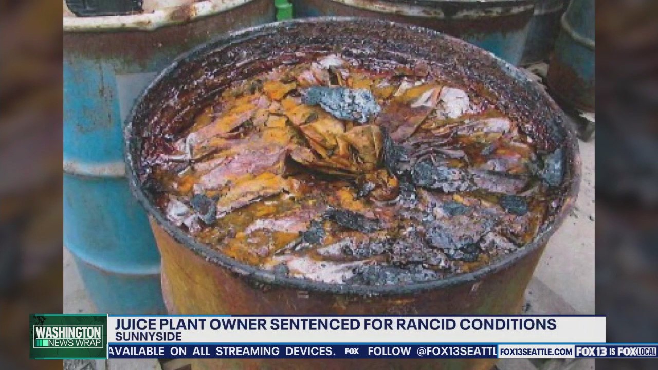 WA juice plant owner sentenced for moldy products