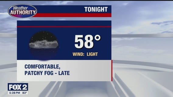 Mostly sunny and very nice for Wednesday