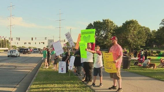 Indiana abortion debate draws protest crowds, vice president
