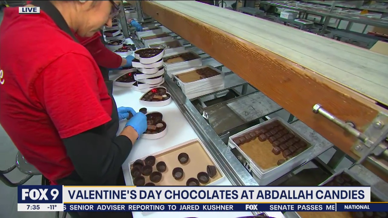Behind the scenes at Abdallah Candies on Valentine's Day