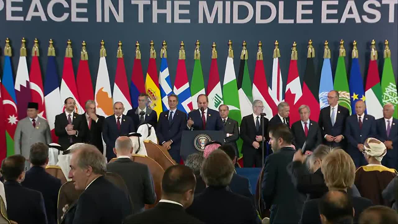 Pres. Trump in Egypt highlights effort to end war in Gaza [FULL]