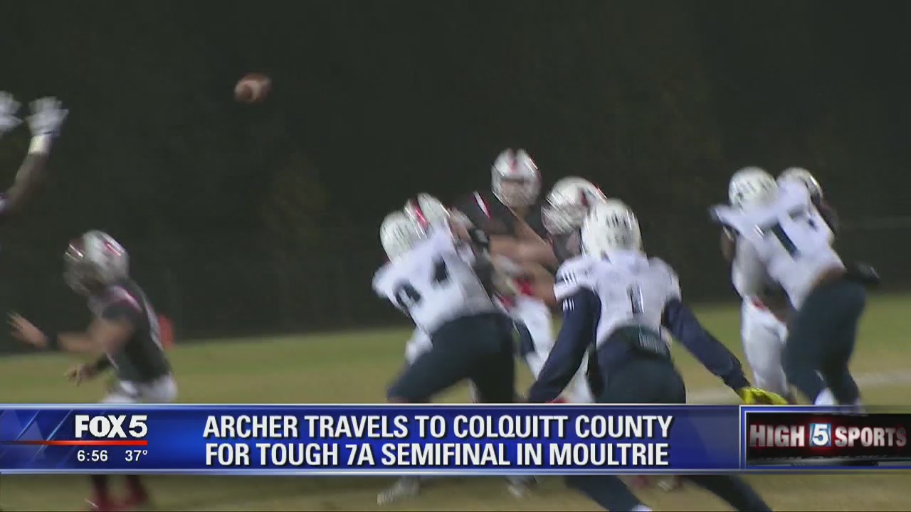 Archer travels to Colquitt County for tough 7A Semifinal in Moultrie