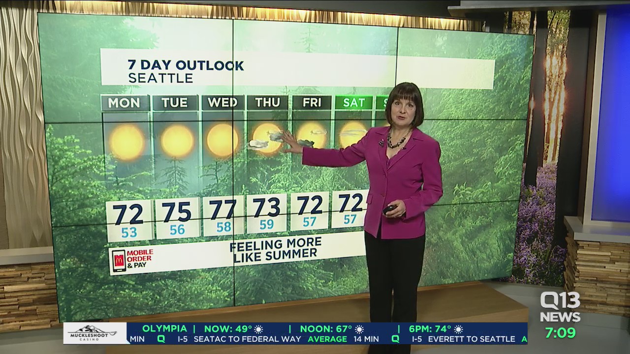 MJ's Monday forecast calls for lots of sunshine!