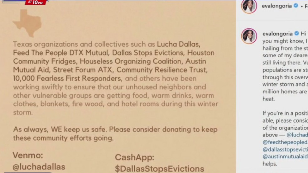 Celebs helping Texans affected by winter storm