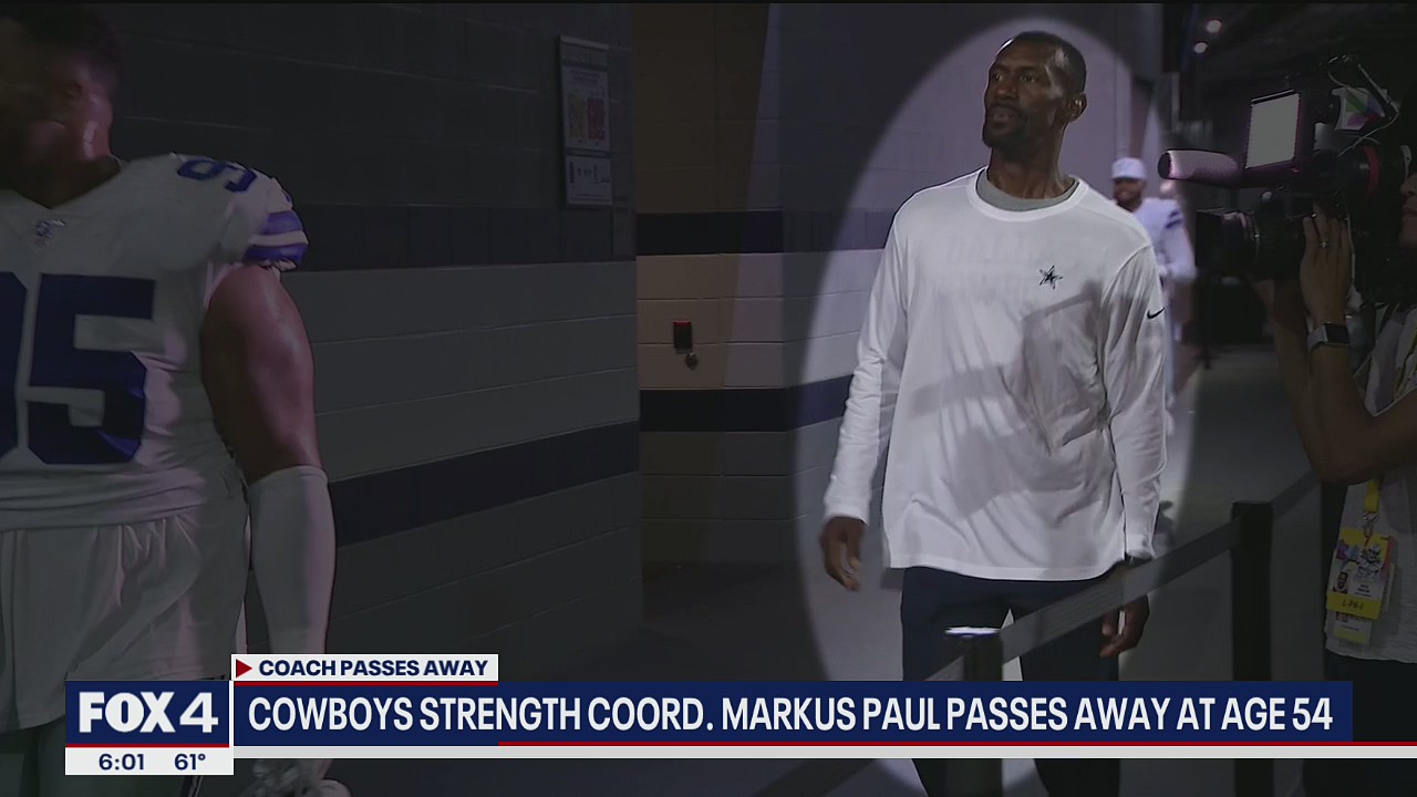 Dallas Cowboys strength and conditioning coordinator Markus Paul has passed away