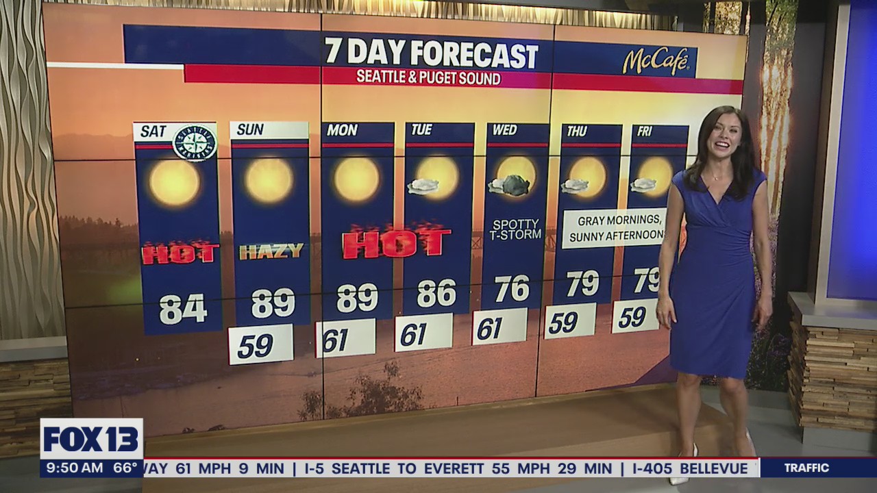 Seattle to see temps nearing 90 again