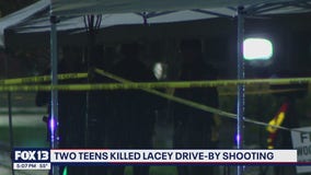 Police search for suspect after two teenage brothers killed in Lacy, WA drive-by shooting