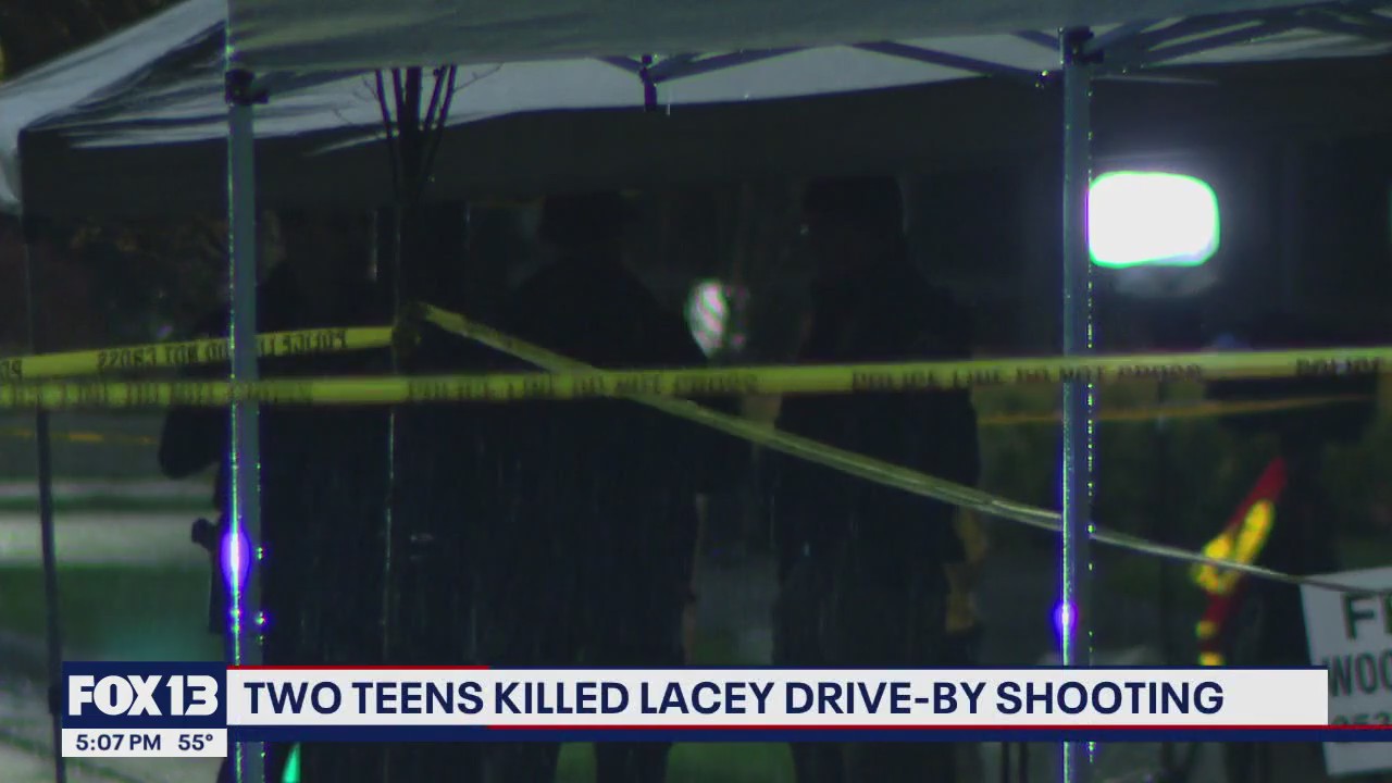 Police search for suspect after two teenage brothers killed in Lacy, WA drive-by shooting