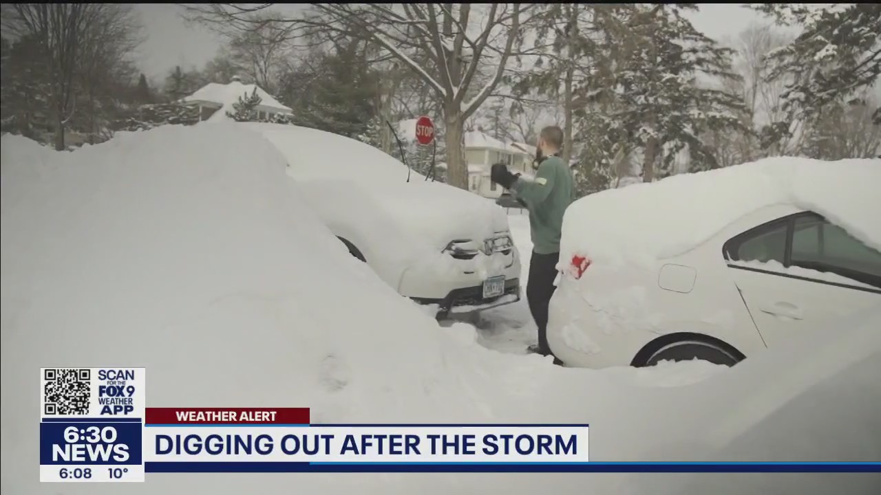 Neighbors helping neighbors: Minnesotans dig-out after winter storm
