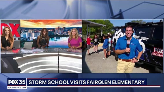 FOX 35 Storm School with Fairglen Elementary School students