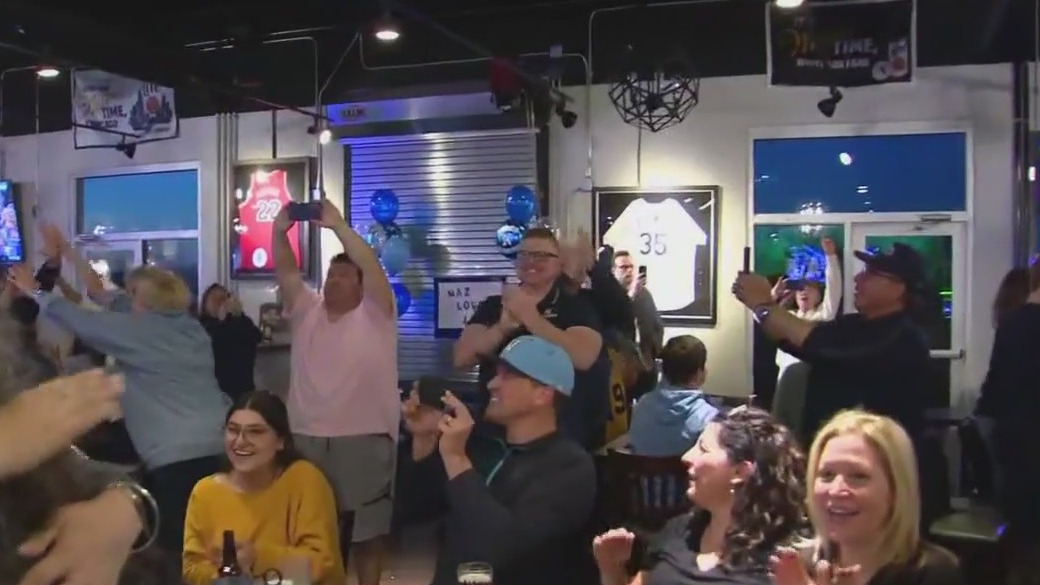 Hometown hero J.J. McCarthy celebrated after being selected by Vikings