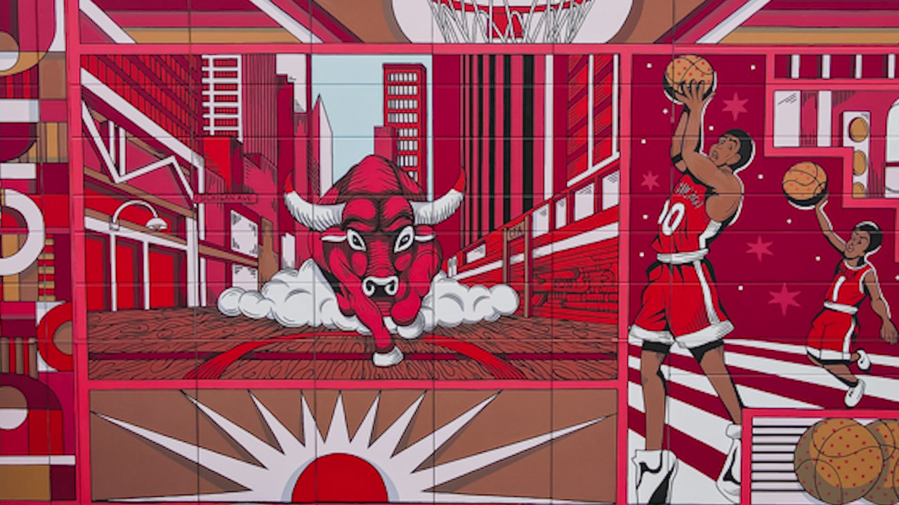 Bulls unveil stunning new murals celebrating basketball's essence across city