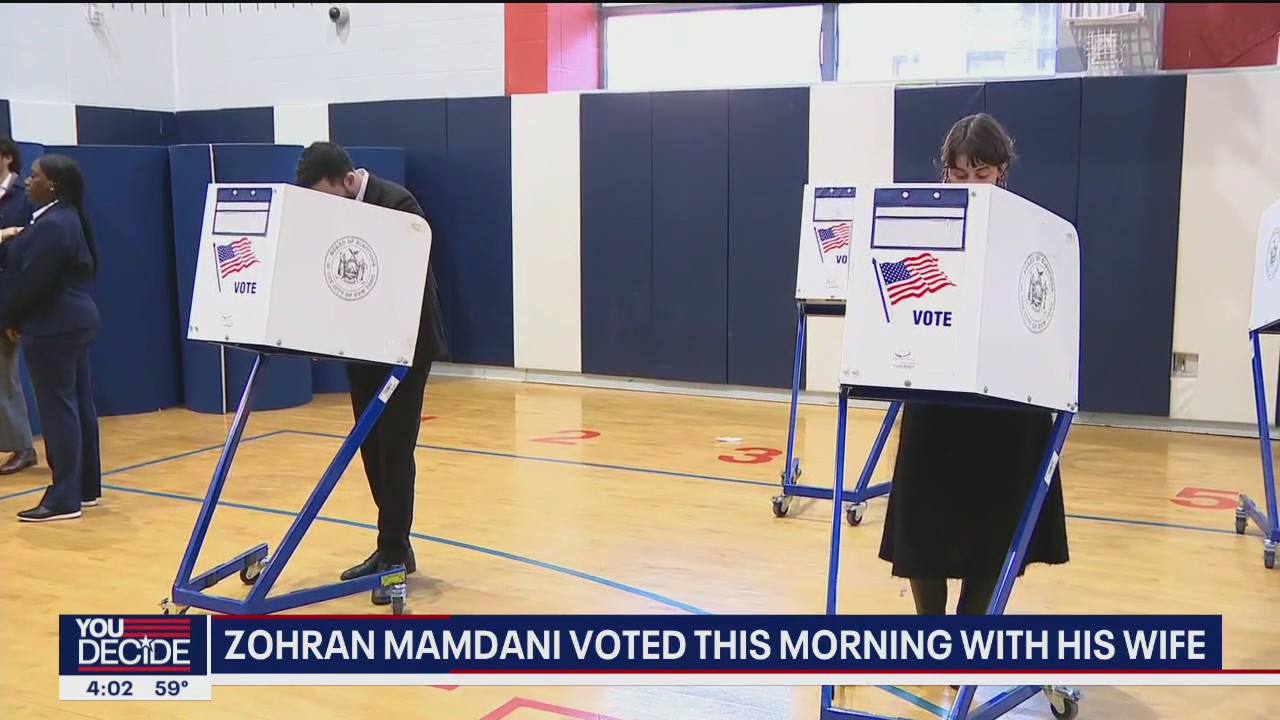 2025 election update: NYC mayoral candidates head to the polls with spouses, children