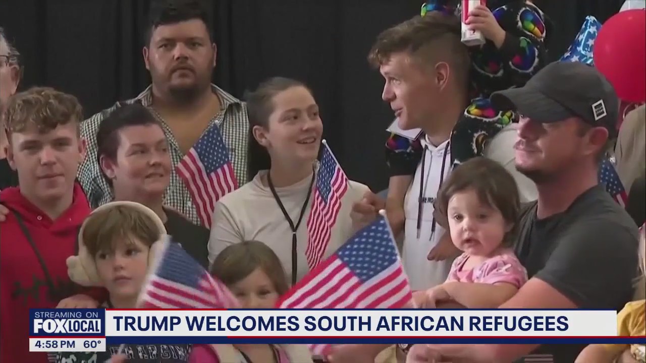 Trump welcomes South African refugees