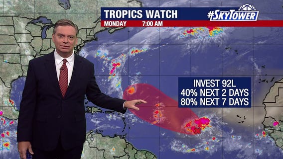 Tropics heat up with Invest 92L