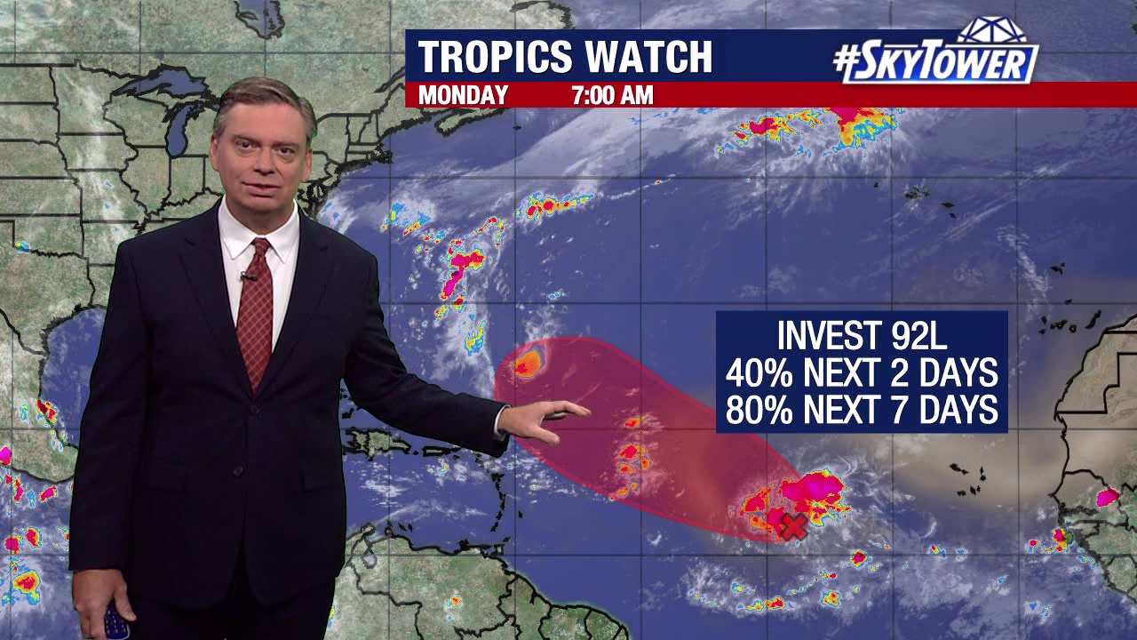 Tropics heat up with Invest 92L