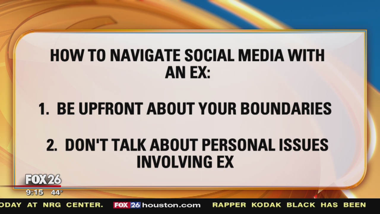 How to navigate social media with an ex