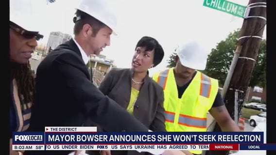 DC Mayor Muriel Bowser announces she won't seek reelection
