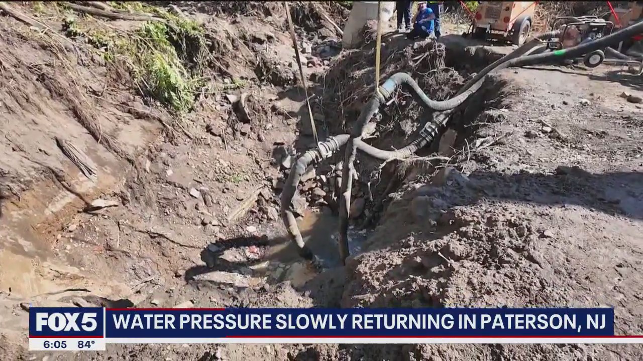 Water pressure slowly returns to Paterson as repairs continue to be made