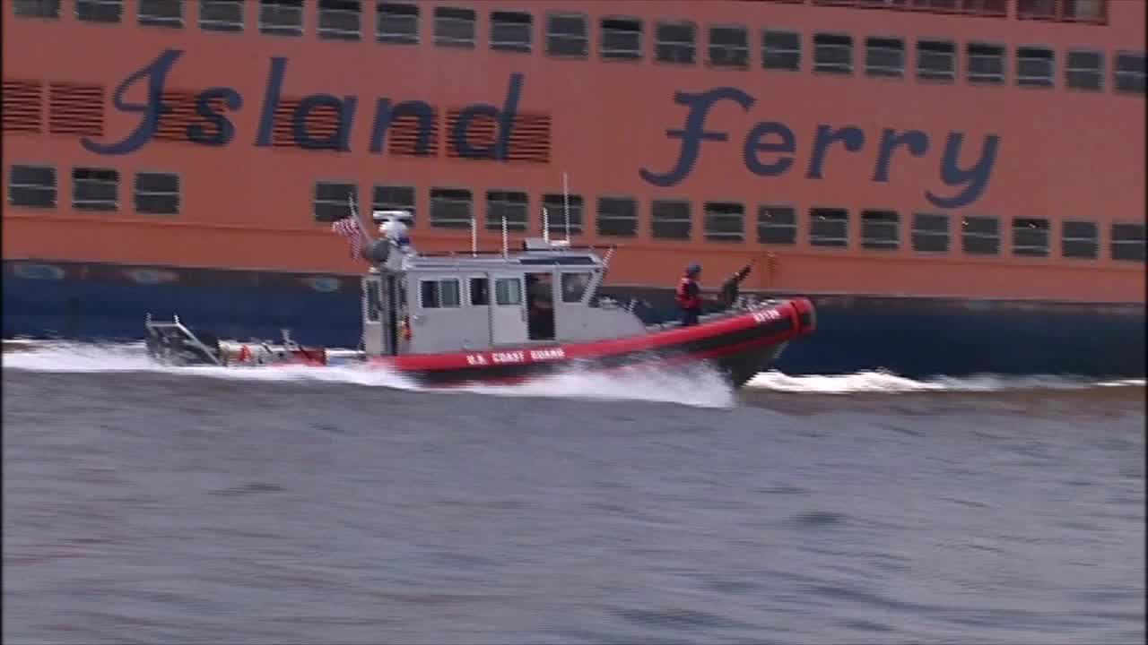 Coast Guard members on duty during shutdown