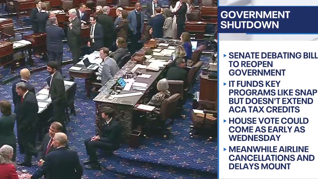 Senate pushing to end government shutdown